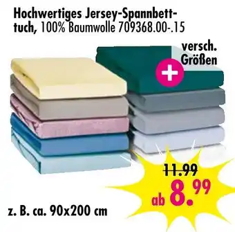 Möbel Boss Hochwertiges jersey-spannbetttuch Angebot