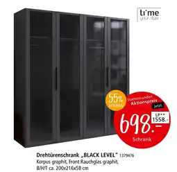 Zurbrüggen Time your style drehtürenschrank „black level“ Angebot