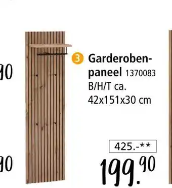 Zurbrüggen Garderobenpaneel Angebot