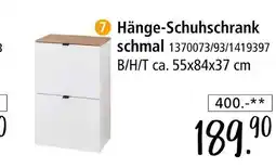Zurbrüggen Hänge-schuhschrank schmal Angebot
