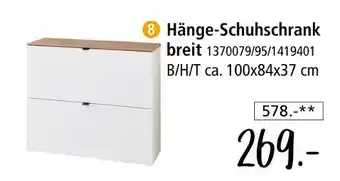 Zurbrüggen Hänge-schuhschrank breit Angebot