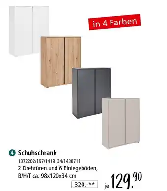 Zurbrüggen Schuhschrank Angebot