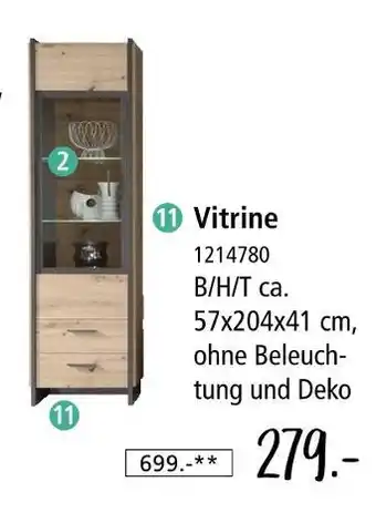 Zurbrüggen Vitrine Angebot