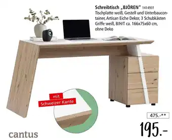 Zurbrüggen Cantus schreibtisch „björen“ Angebot