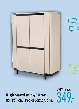 Trends Möbel Highboard Angebot