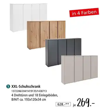 Zurbrüggen Xxl-schuhschrank Angebot