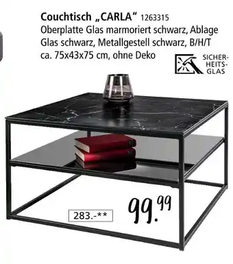 Zurbrüggen Couchtisch carla Angebot