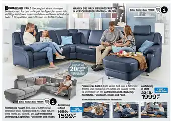 Ostermann System polster polsterecke paolo Angebot
