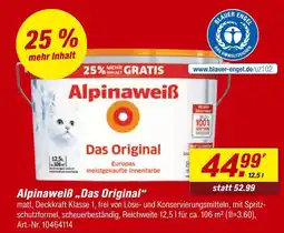 toom Baumarkt Alpinaweiß innenfarbe das original Angebot