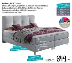 Zurbrüggen Boxbett 'rice' Angebot