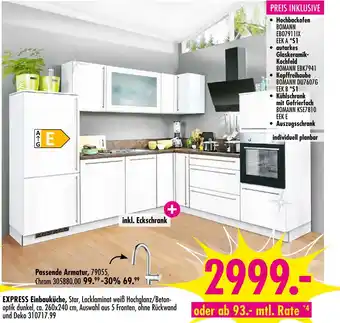 Möbel Boss Express, bomann einbauküche Angebot