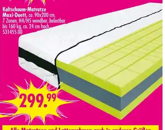 Möbel Boss Kaltschaum-matratze maxi-duett Angebot