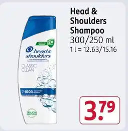 Rossmann Head & shoulders shampoo classic clean Angebot