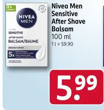 Rossmann Nivea men sensitive after shave balsam Angebot