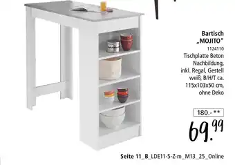 Zurbrüggen Bartisch mojito Angebot