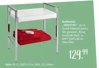 Zurbrüggen Badhocker violetta Angebot