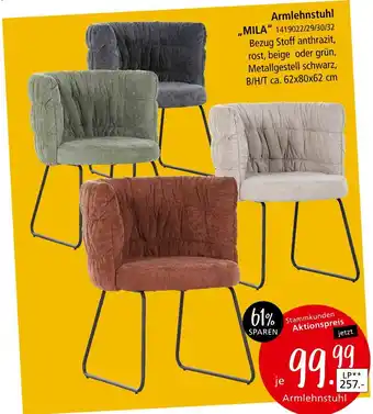 Zurbrüggen Armlehnstuhl „mila“ Angebot