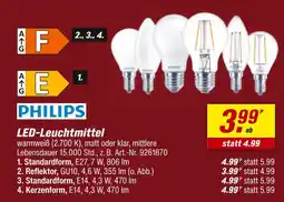 toom Baumarkt Philips led-leuchtmittel standardform Angebot