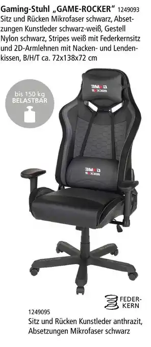 Zurbrüggen Gaming-stuhl „game-rocker“ Angebot