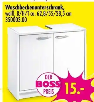 Möbel Boss Waschbeckenunterschrank Angebot