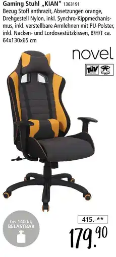 Zurbrüggen Novel gaming stuhl „kian“ Angebot