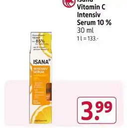 Rossmann Isana vitamin c intensiv serum 10% Angebot