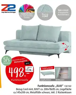 Zurbrüggen Z2 funktionssofa „elio“ Angebot