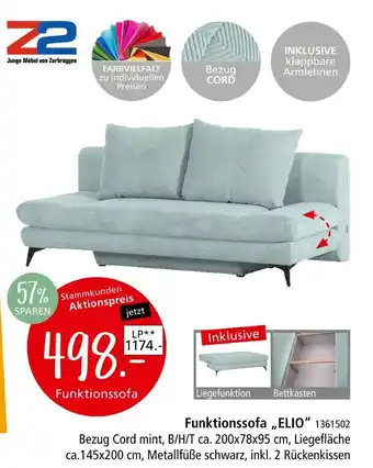 Zurbrüggen Z2 funktionssofa „elio“ Angebot