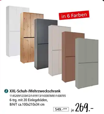 Zurbrüggen Xxl-schuh-/mehrzweckschrank Angebot