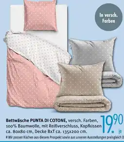 Trends Möbel Bettwäsche punta di cotone Angebot