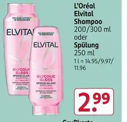 Rossmann L’oréal elvital shampoo Angebot