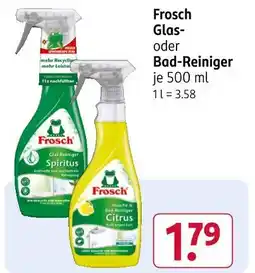 Rossmann Frosch glas-reiniger spiritus Angebot