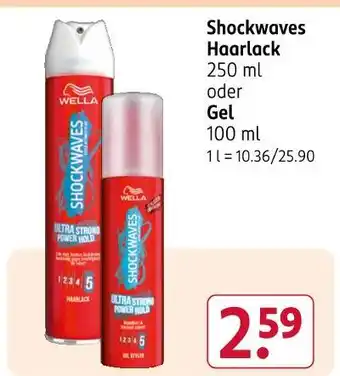 Rossmann Wella shockwaves haarspray Angebot