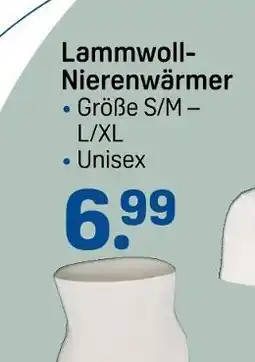 Rossmann Lammwoll-nierenwärmer Angebot