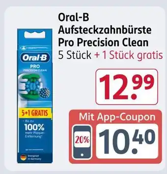 Rossmann Oral-b aufsteckzahnbürste pro precision clean Angebot