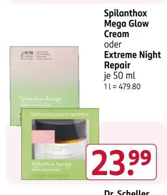 Rossmann Dr. scheller spilanthox mega glow cream Angebot