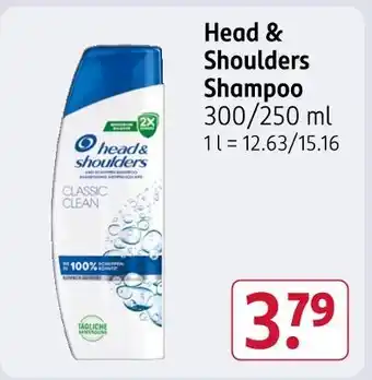 Rossmann Head & shoulders shampoo classic clean Angebot