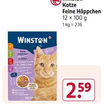 Rossmann Winston feine häppchen Angebot