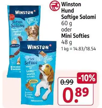 Rossmann Winston saftige salami Angebot