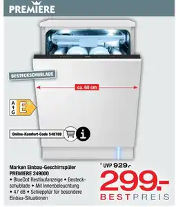Ostermann Premiere marken einbau-geschirrspüler Angebot