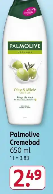 Rossmann Palmolive cremebad olive & milch Angebot