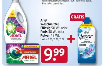 Rossmann Ariel waschmittel flüssig Angebot
