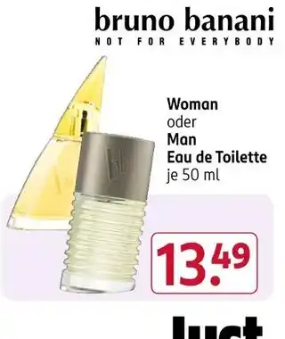 Rossmann Bruno banani woman eau de toilette Angebot