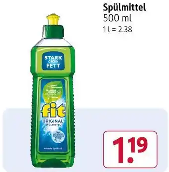 Rossmann Fit original spülmittel Angebot