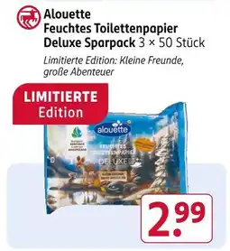 Rossmann Alouette feuchtes toilettenpapier deluxe sparpack Angebot