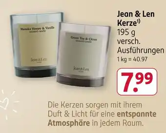 Rossmann Jean & len manuka honey & vanilla scented candle Angebot