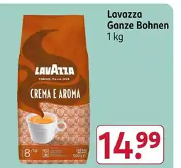 Rossmann Lavazza crema e aroma ganze bohnen Angebot