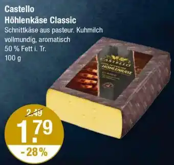 V Markt Castello Höhlenkäse Classic Schnittkäse Angebot