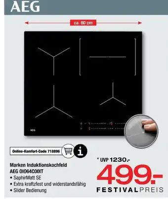Ostermann Aeg marken induktionskochfeld aeg oi064c00it Angebot