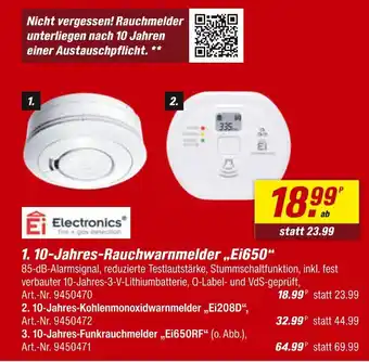 toom Baumarkt Ei electronics 10-jahres-rauchwarnmelder „ei650“ Angebot